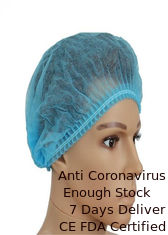 چین کلاه های اسکراب یکبار مصرف آزمایشگاهی پرستار با پوست دوستانه دو رشته الاستیک تامین کننده