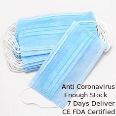 چین ماسک صورت یکبار مصرف با محیط زیست ایمنی شخصی با 3 عیار غیر بافته شده تامین کننده