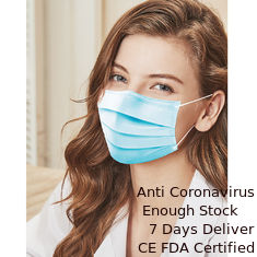 چین ماسک صورت یکبار مصرف آبی 25g PP پارچه بدون پارچه OEM / ODM تامین کننده