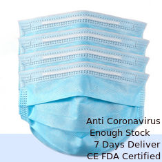 چین یکبار استفاده از ماسک صورت Earloop ایمنی شخصی ضد آب سبک وزن تامین کننده