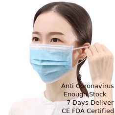 چین ماسک های صورت 3 مایع یکبار مصرف نرم مراقبت از / ماسک های تنفسی ساختمانی تامین کننده