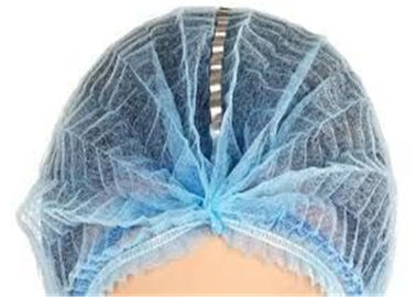 کلاه های پلاستیکی یکبار مصرف Bouffant ضد ویروس تحویل سریع CE FDA دارای گواهی تامین کننده